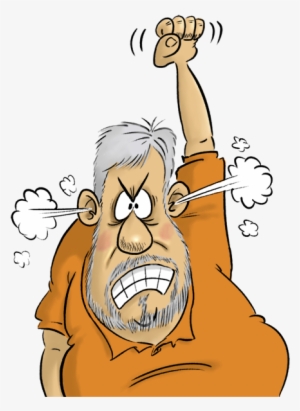 Jpg Black And White Grumpy Old Men Clipart - Cranky Old Man Cartoon Transparent