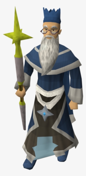 The Wise Old Man Wields A Powerful Saradomin Staff - Instagram