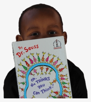Cropped Boy Reading Dr Seuss - Oh, The Thinks You Can Think!
