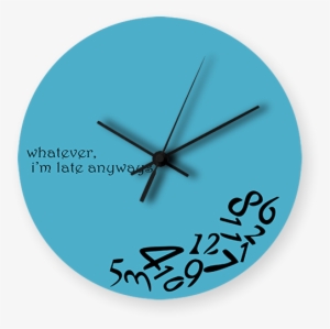 Scattered Numbers Printed Wall Clock - Teacher