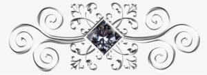 Elegant Scroll Border Png - Серебро Узор Пнг