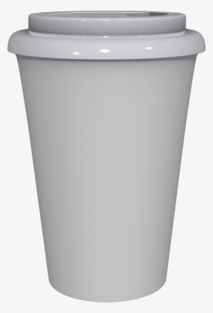 12 Oz Travel Mug With White Cap - Plastic