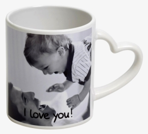 Heart Mug - Heart Handle Mug Png