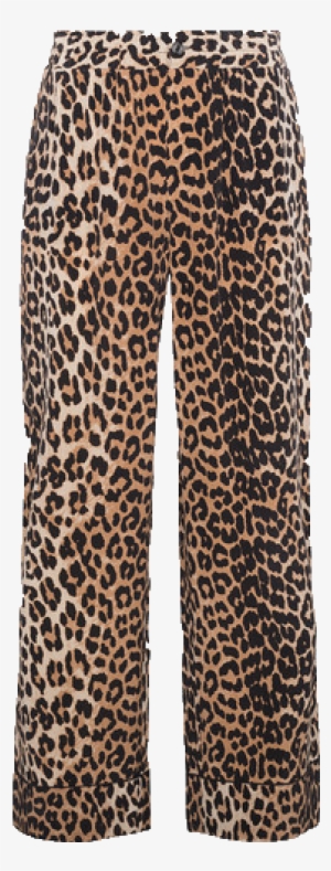 Leopard Print Trousers - Ganni Tilden Mesh Rollneck In Leopard