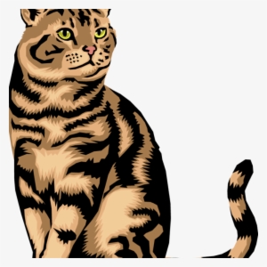 Clip Free Library Cats Vector Real - Free Clipart Image Of Cat
