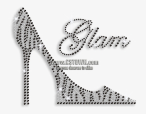 Twinkling Leopard Print High Heels Rhinestone Iron - Animal Print