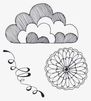 This Graphics Is Black And White Clouds Cartoon Transparent - Portable Network Graphics