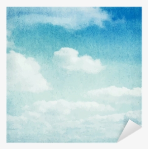Watercolor Clouds And Sky Background Sticker • Pixers® - Watercolor Painting