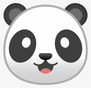 Panda Face Png Jpg Black And White Library - Panda Icon Png