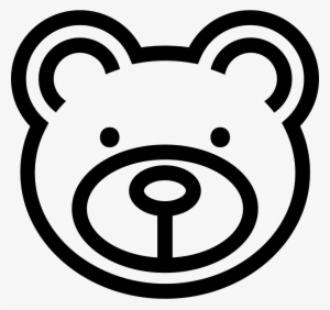 Bear Face - - Silueta De Cabeza De Oso