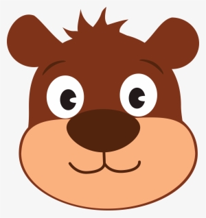Free Clipart Of A Cute Bear Face - หมี การ์ตูน