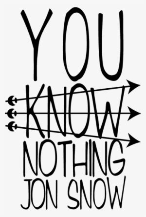 Jon Snow Wall Sticker - Black-and-white