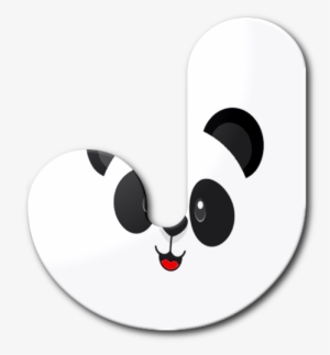 Panda Bear Face Alfabeto J - Giant Panda
