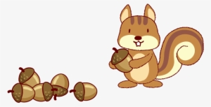 Clip Art Free Cartoon Clip Art Loves Nuts Transprent - Squirrel And Nuts Cartoon