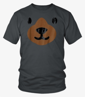 Bear Face Halloween Costume Funny T-shirt