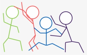 Stick Figures Clip Art - Stick Figures Playing