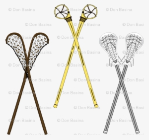 Crossed Lacrosse Sticks - Lacrosse Stick