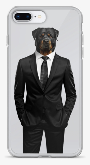 Gentlemen Rottweiler Iphone Case - Hombre Cabeza De Perro