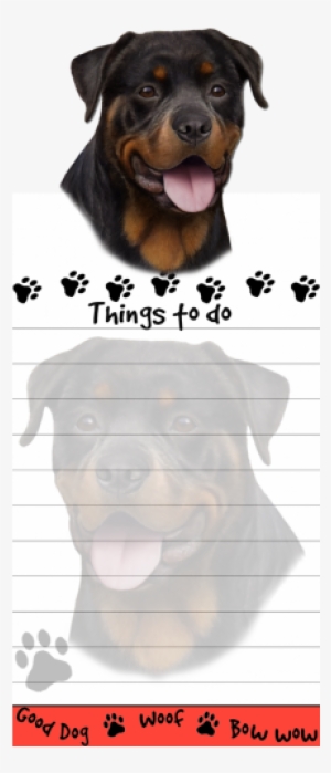 Rottweiler List Stationery Notepad - Yorkie Tall Magnetic Notepad
