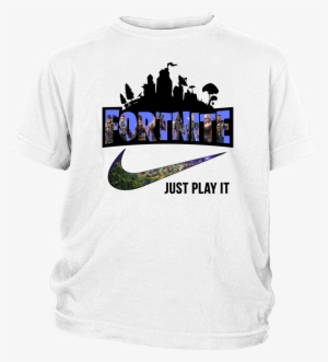 Just Play It Nike Logo Shirts T Shirt District Youth - Tee Shirt Fortnite Nike