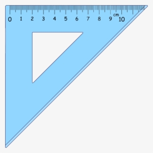 Triangle Ruler Png Freeuse - Cuanto Son 15 Centimetros