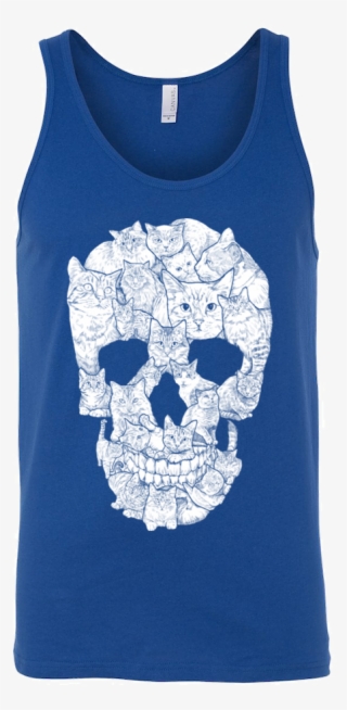 Sketchy Cat Skull T Shirt