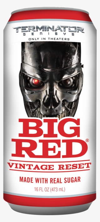 Big Red Vintage Reset Terminator Genisys Can - Big Red Soda, 16 Fl Oz