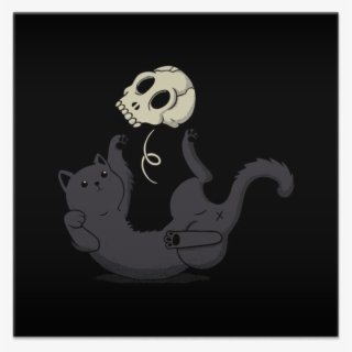 Azulejo Skull Black Cat De Tobias Fonsecana - Cat