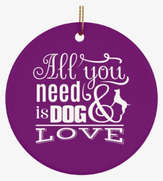 Purple Christmas Ornaments Png Graphic Library Stock - Dog