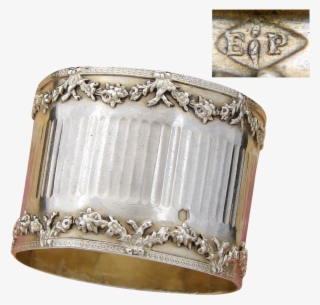 Antique French Puiforcat Sterling Silver Napkin Ring, - Picture Frame