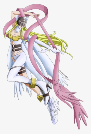Salamon - Gatomon - Angewomon - Magnadramon - Nefertimon - Digimon Angewomon Png