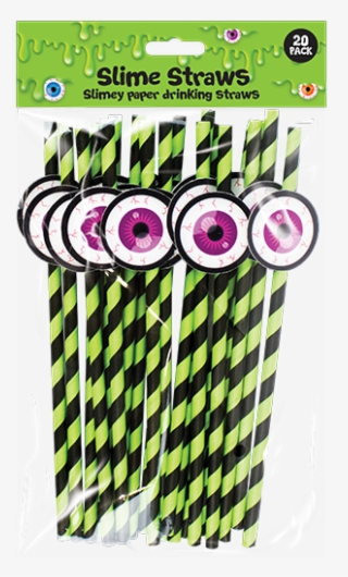 Slime Novelty Paper Straws - Drinking Straw
