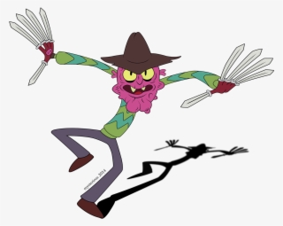 We Are Having A Nightmare On Elm Street Marathon Together - Rick And Morty Scary Terry Png