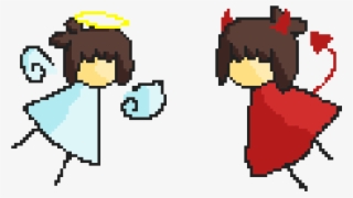 Shoulder Angel And Devil - Cartoon