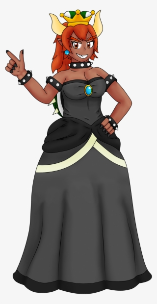 Bowsette Brunette - Cartoon