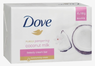 Dove Beauty Cream Bar Coconut Milk Four Pack, 100g - Dove Beauty Cream Bar Pure & Sensitive 2 X 100g