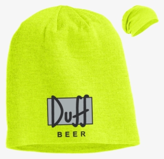 Duff Beer Logo Slouch Beanie Hats - Duff Beer