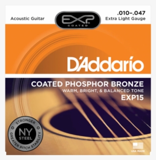 D'addario Exp15 Phosphor Bronze Acoustic Guitar Strings,