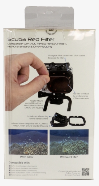Filtro Rojo Pro-mounts Scuba Para Gopro Hero 3, 3 , - Pro-mounts Filter Kit