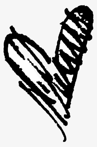 Scribbled Heart Stamp - Rubber Stamping