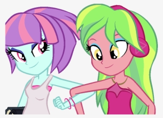 Lesbian, Safe, Shipping, Simple Background, Sunny Flare, - My Little Pony: Friendship Is Magic