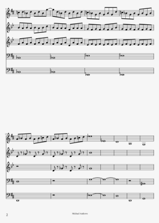 Sheet Music 2 Of 2 Pages - Calypso Bells With Notes