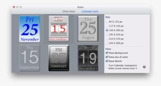 Deepclock For Mac, A Featured Analog Clock To Place - Calendar