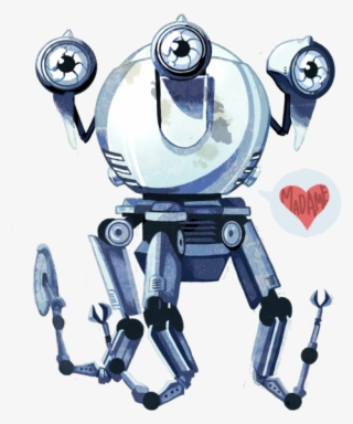 Look At These Dumb Stickers I Made Of My Robot Son/robot - Fallout 4 Curie Robot Model