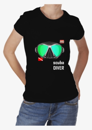 Scuba Mask Logo T Shirt Shop Simply - Womens Scuba Diving T Shirt