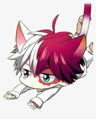 Report Abuse - Todoroki Shouto Fanart Neko