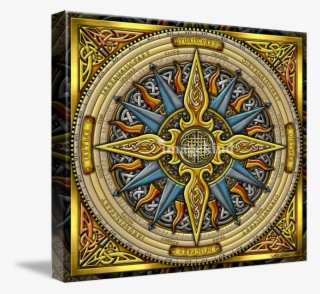 "celtic Compass" By Kristen Fox, New York - Cafepress Celtic Compass Square Sticker 3" X 3"