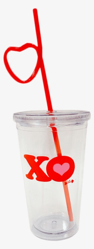 Heart Cup & Straw Set - Heart Straw