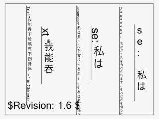 Writing Mode, Glyph Orientation Example - Writing