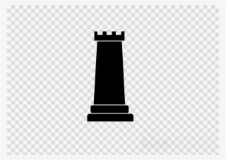 Rook Clipart Chess Rook Knight - Spa Clip Art Black And White